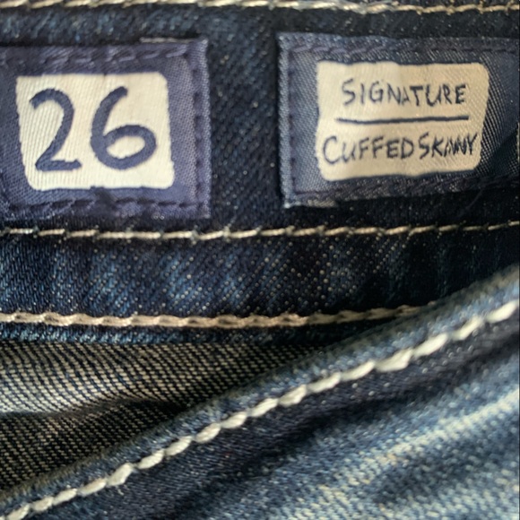 Miss Me Jeans Signature Cuffed Skinny Embellished Pockets Women’s 26 (1/2) - Picture 3 of 5